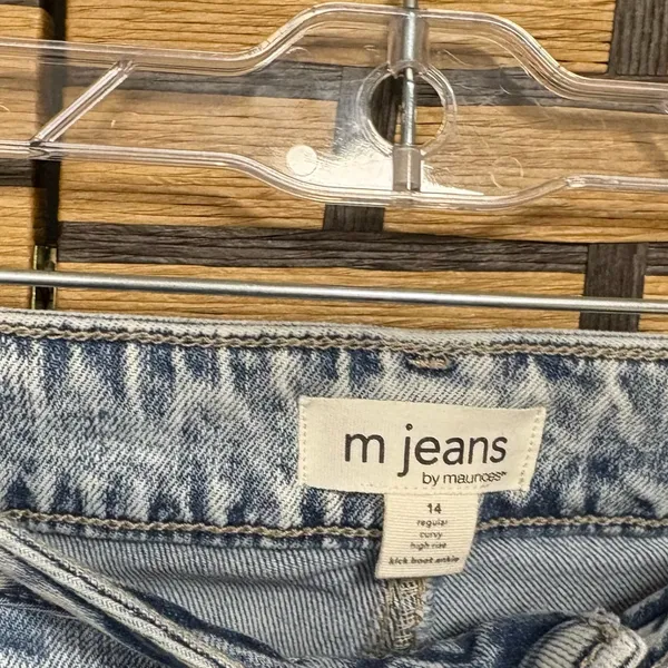 M Jeans By Maurice’s Curvy‎ High Rise Kick Boot Ankle Jeans Size 14 - Image 6