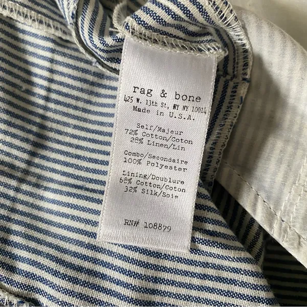 •Rag & Bone woman’s striped lace hem shorts• Size 2 - Image 7