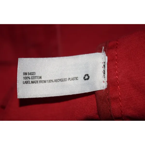 Gap Utility Jacket Womens Large Red Excellent Cotton Field Drawstring Waist - Image 6