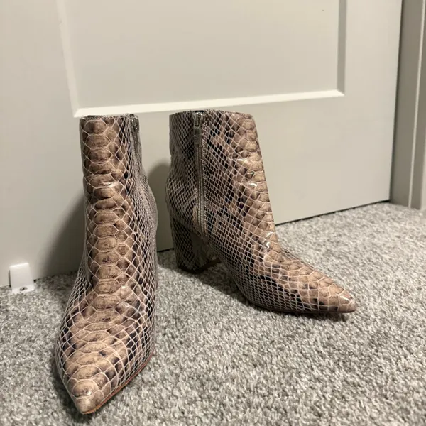 Marc Fisher Snake Print Booties - Image 3