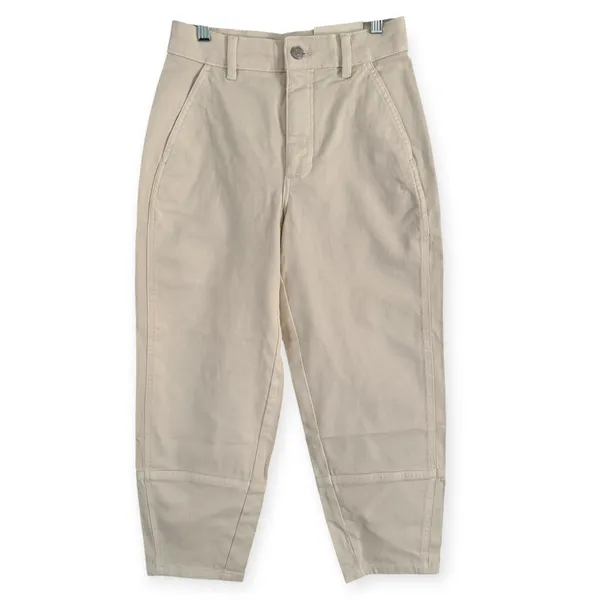 NWD Everlane The Utility Barrel Pant in Bone Crop Wide Leg Denim Jeans Size 2 - Image 6