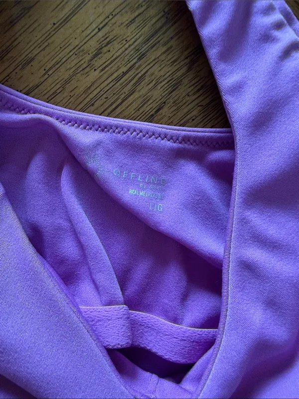 Aerie Offline Low Key Longline Bra - Image 4