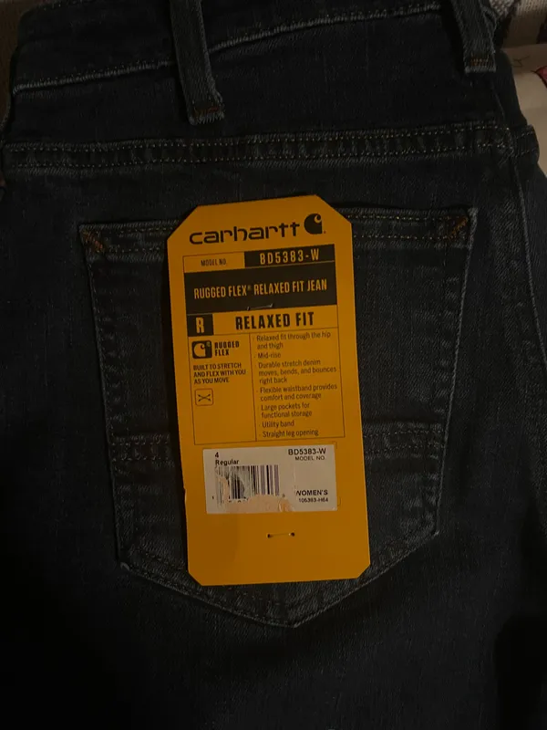 Carhartt rugged flex relaxed jeans size 4 NWT - Image 2