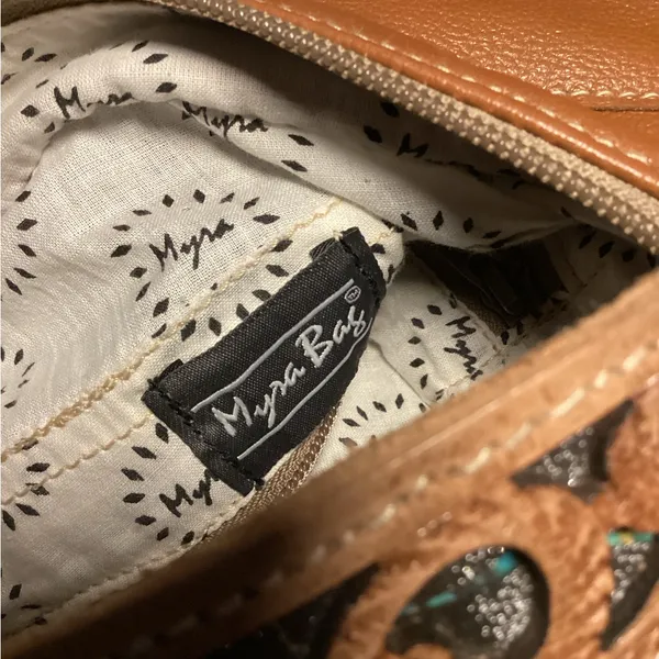 Myra western Patterned Shoulder Bag Blue - Image 5