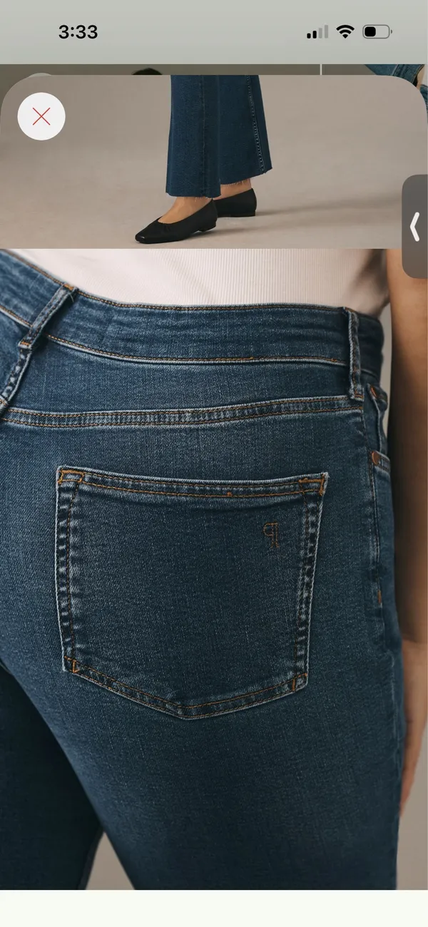 Yaya Mid-Rise Crop Jeans Pilcro Anthropologie - Image 5
