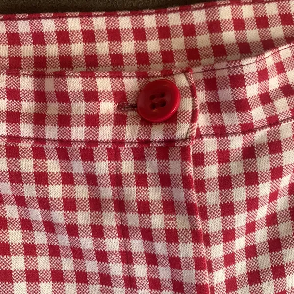 Red checkered pants from Free People SZ 6 - Image 8