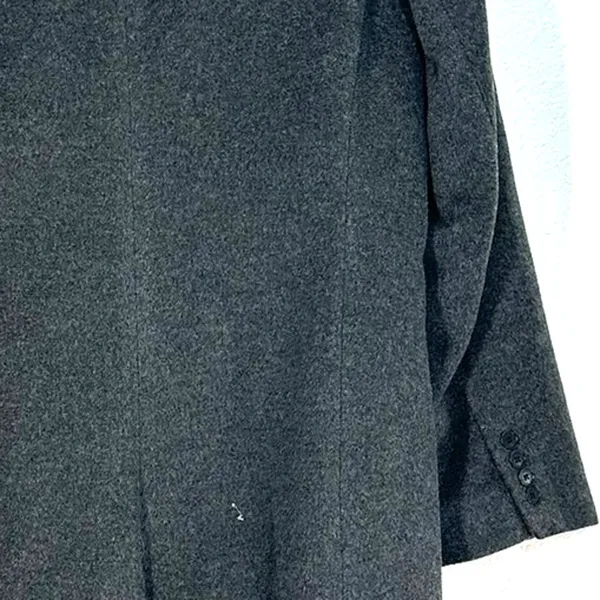 M Ralph Lauren Women's Three-Button Wool Cashmere Trench Reefer Coat grey - Image 7