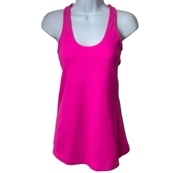 Lululemon Cool Racerback Tank Top Hot Pink Athletic‎ Feminine Stretch Gym XS - Image 2
