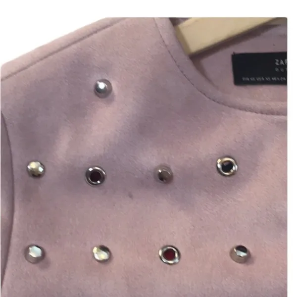 Zara Suede Effect Studded‎ Jacket - Image 6