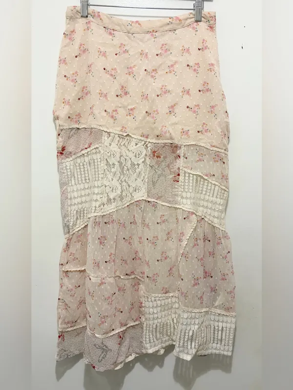 Free People Daniella Lace Maxi Skirt Large - Image 4