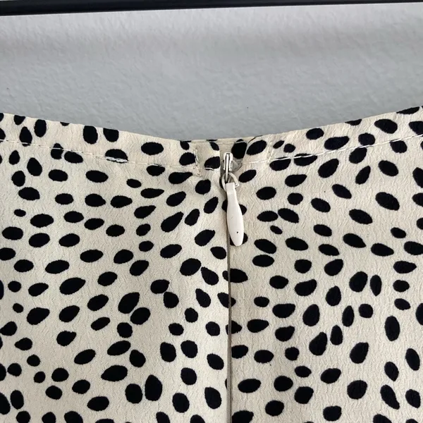 Primark Knee Length Leopard Print Skirt Women’s Size 6 Small Tan Black Office - Image 7