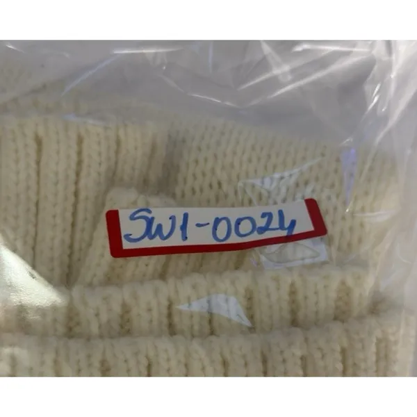 Zara Women Ivory Textured Knit Turtleneck Sweater M Shoulder Buttons Ribbed Hem - Image 11