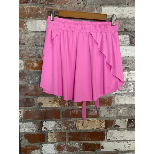 SHEIN Bright Pink Athletic Butterfly Skort & Casual Drawstring Shorts Size S - Image 4