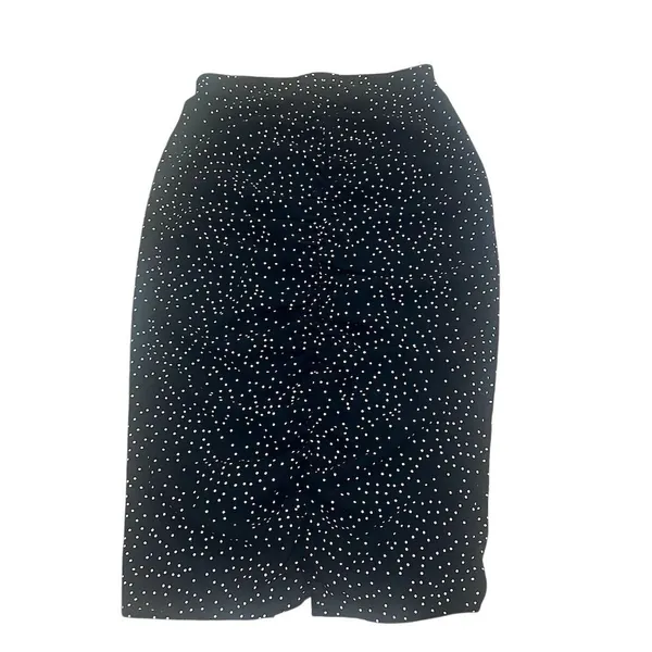 Zara Women's Black Polka Dot Midi Skirt Size Standard S Casual - Image 3