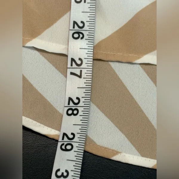Ann Taylor Tan and White Zebra Print Blouse - Image 10
