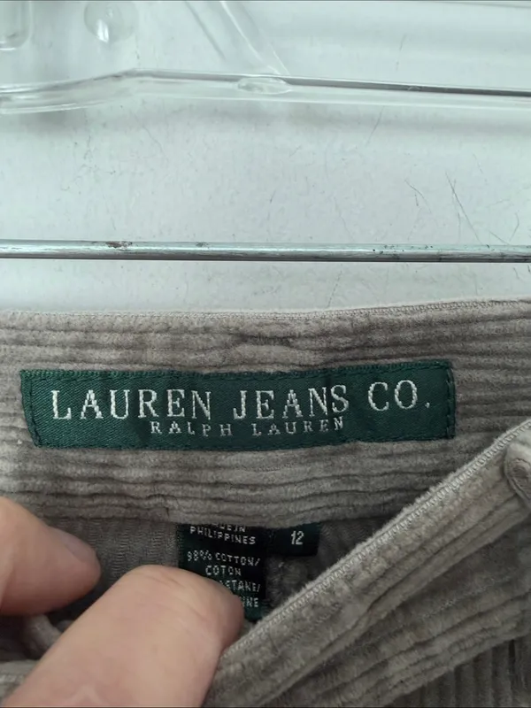 Lauren Jeans Co Ralph Lauren Green Corduroy Women’s Pants, size 12 🔴 - Image 3