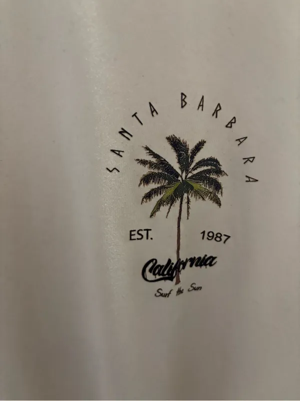 Santa Barbara Palm Graphic T‑Shirt - Cream - Image 4