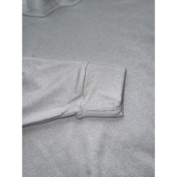 Hollister - Gilly Hicks Cozy Waffle Hoodie - Light Heather Gray, Large - Image 3