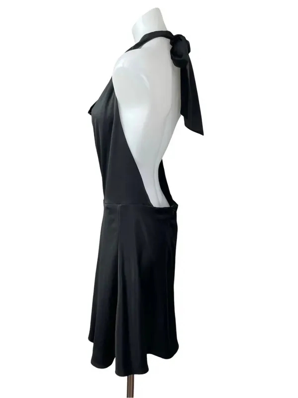 Abercrombie Satin Backless Mini Dress - Image 3