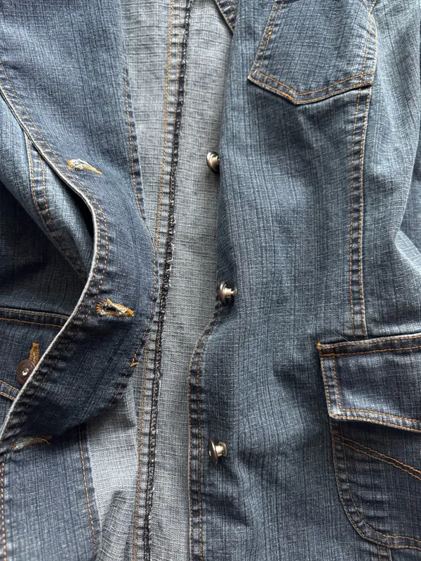 Vintage Y2K Weles Blue Denim Jacket - Image 11