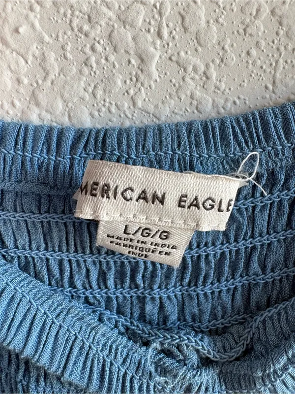 American Eagle Smocked Ruffle Hem Dress - Image 5