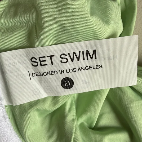 SET Active Sage Green Underwire Bikini Top Medium - Image 4