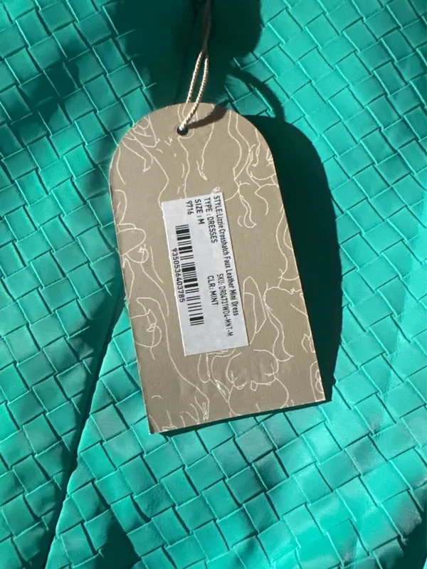 Meshki Mint/Teal Strapless Faux Dress - Image 4