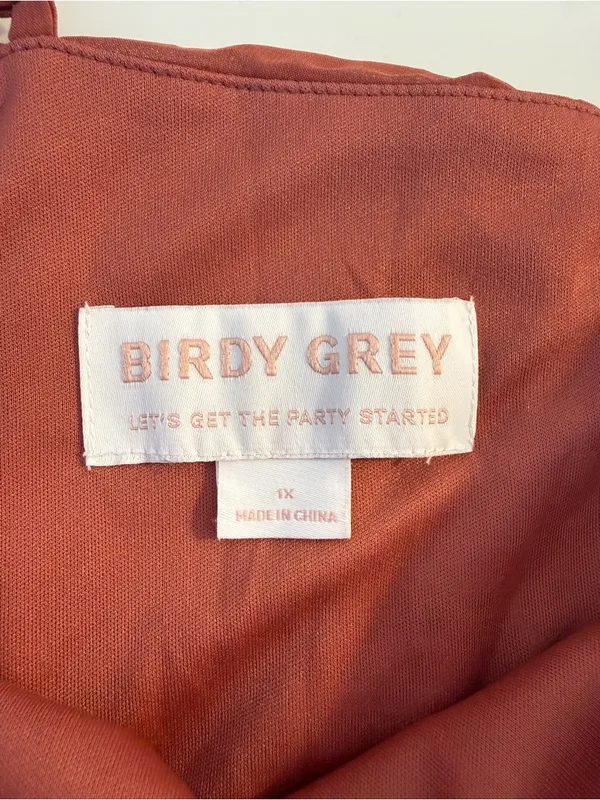 Birdy Grey Rust Spaghetti-Strap Maxi Dress with Side Slit - Image 9