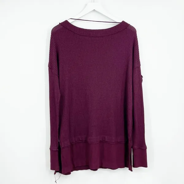 Free People North Shore Purple Thermal SZ XS - Image 3