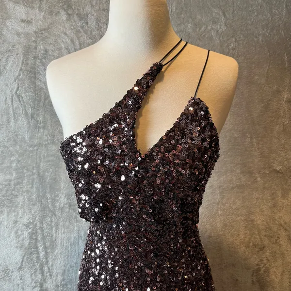 ASTR The Label Medium Rose Pink Sequin Mini Dress Strappy Party Cocktail New - Image 2