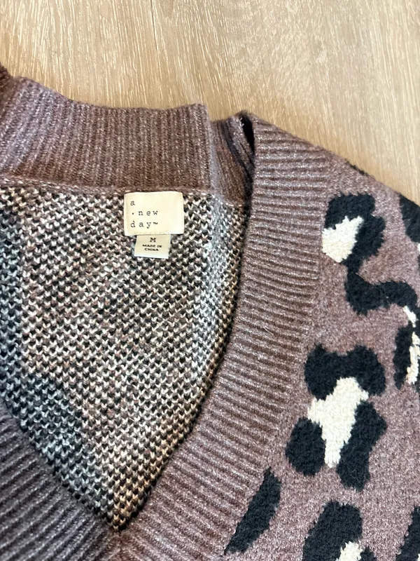 A New Day Leopard Print Sweater - Image 2