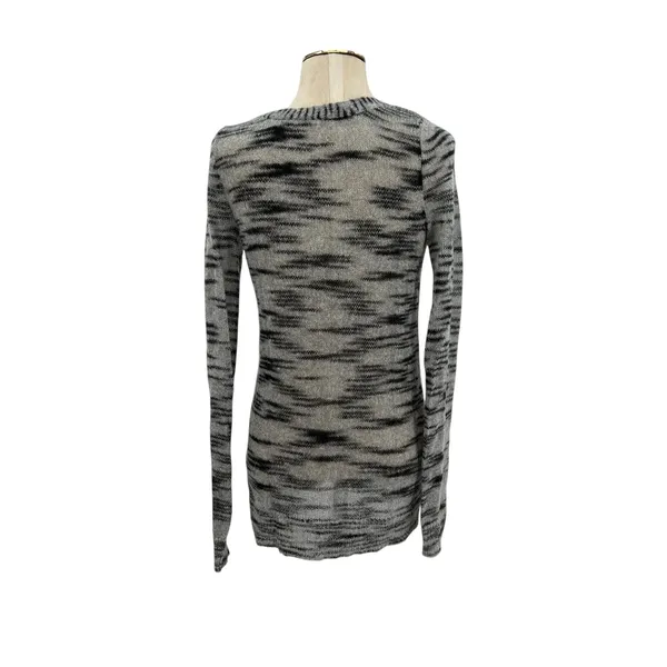 Free People Beach Cardigan Sweater Stripe Mohair Blend Gray Size‎ Small - Image 8