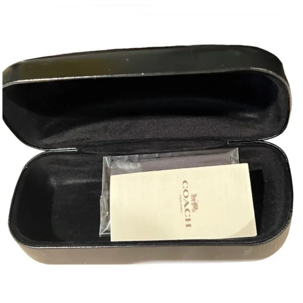 Coach New York Black Hard Shell Clamshell Eyeglass Sunglass Case - Image 6