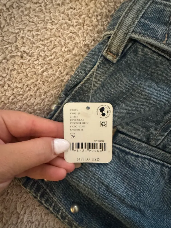Free People Denim Micro Shorts - Image 2