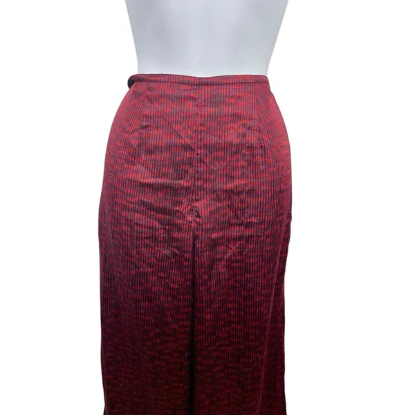 Victoria's Secret VTG Red Black Satin Feel Sleeveless Elastic Waist Pant Set S 90s - Image 5