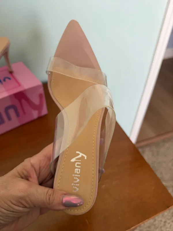 Clear mules Pink Size 8 - Image 3