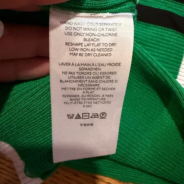 Anthro Maeve Merida Striped Sweater Green - Image 5