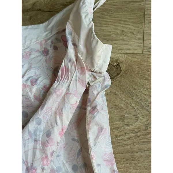 VINTAGE American Eagle 100% silk tank top adjustable straps floral print size 12 - Image 11