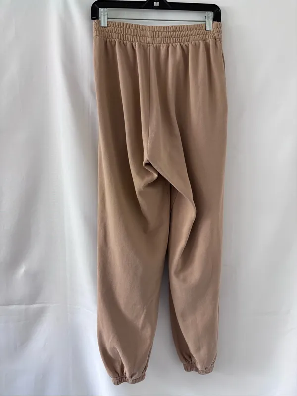 THE BAR Sweatpants Women’s Size M Brown Joggers 100% Cotton Made in USA - Image 7