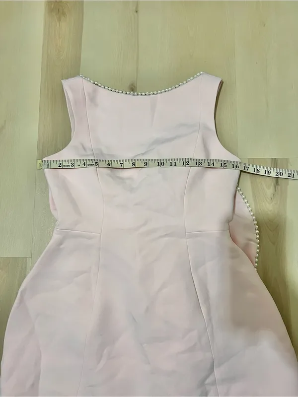 Babyboo NWT Women Medium Blush Pink Mini Dress Soft Girl Romantic Coquette Chic - Image 12