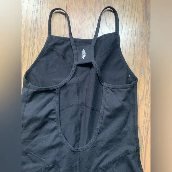 FP movement free people tank top onesie jumpsuit small black - Image 5