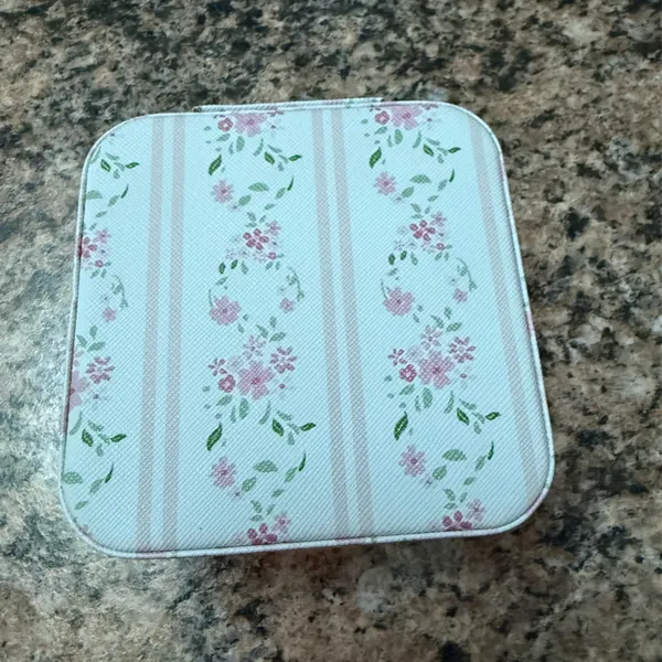 Altar'd State Floral Jewelry Box with Pink and Green Accents - Image 2