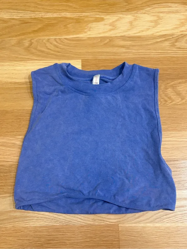 FP Movement Go To Smooth Cropped Muscle Tank Washed Blueberry Size XS/S - Image 3