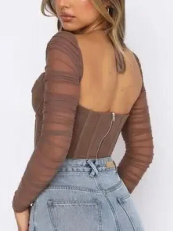White Fox Mesh Top - Image 2