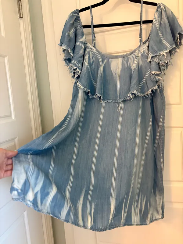 Women’s Vintage Havana Denim Dress (large) - Image 2