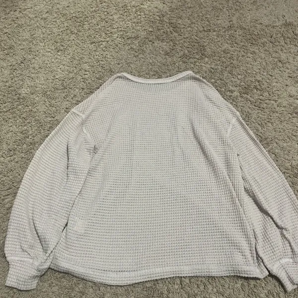 SHEIN waffle print light sweatshirt - Image 2