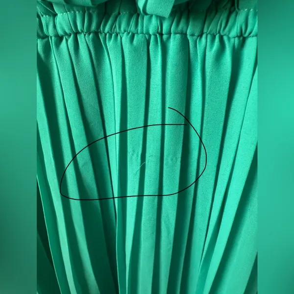 American Rag size xxl turquoise pleated sleeves dress - Image 6