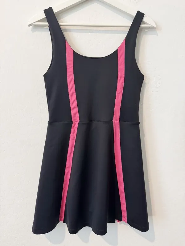 Beach Riot Bay Tennis Dress Size Small Black Skort Pickleball Golf Retro Preppy - Image 8