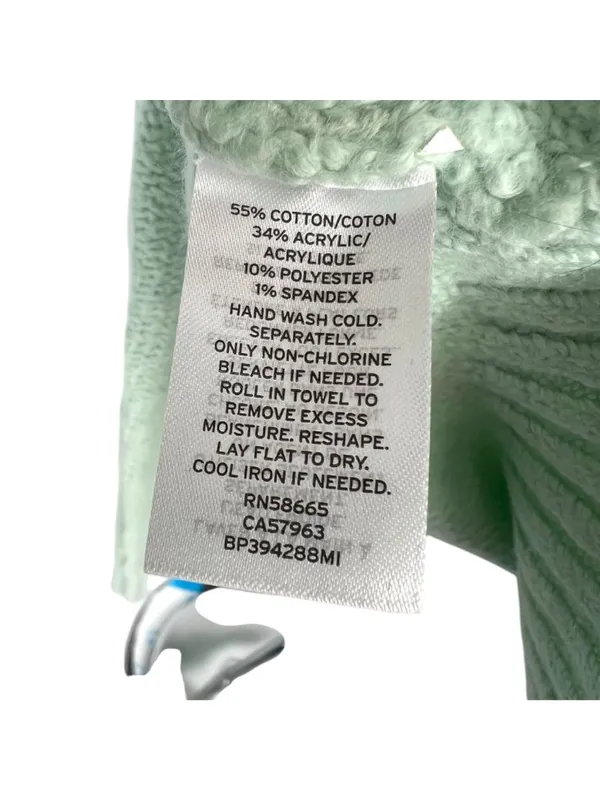 BP Chenille Cable Knit Turtleneck Sweater Green Soft Girl Cottagecore Large NWT - Image 8