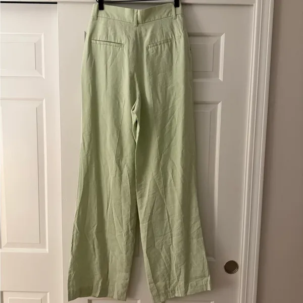 Zara Pastel Green Trouser work pants - Image 5